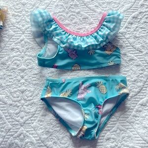 18 month Care Bears bay girl swimsuit two piece